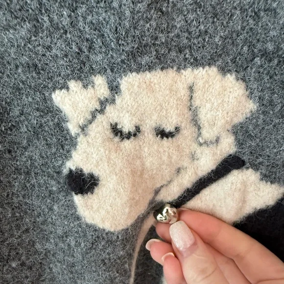 Anthropologie Calligraphie Dog Sweater - Picture 5 of 5